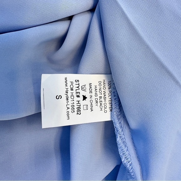 HAYDEN Los Angeles Size S Top Short Sleeve Tie Sides Beachy Lightweight Summer - Picture 6 of 6